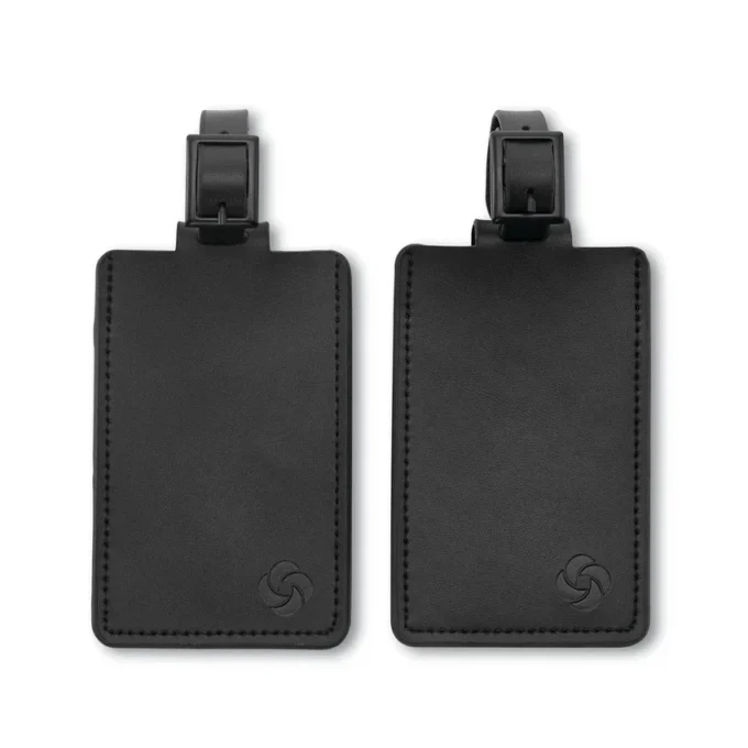 Etichete de identificare din piele (set de 2)