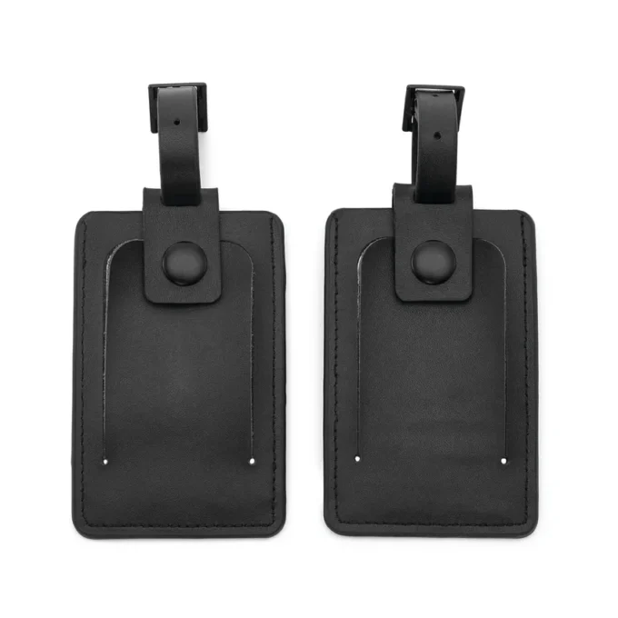 Etichete de identificare din piele (set de 2)